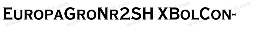 EuropaGroNr2SH XBolCon字体转换